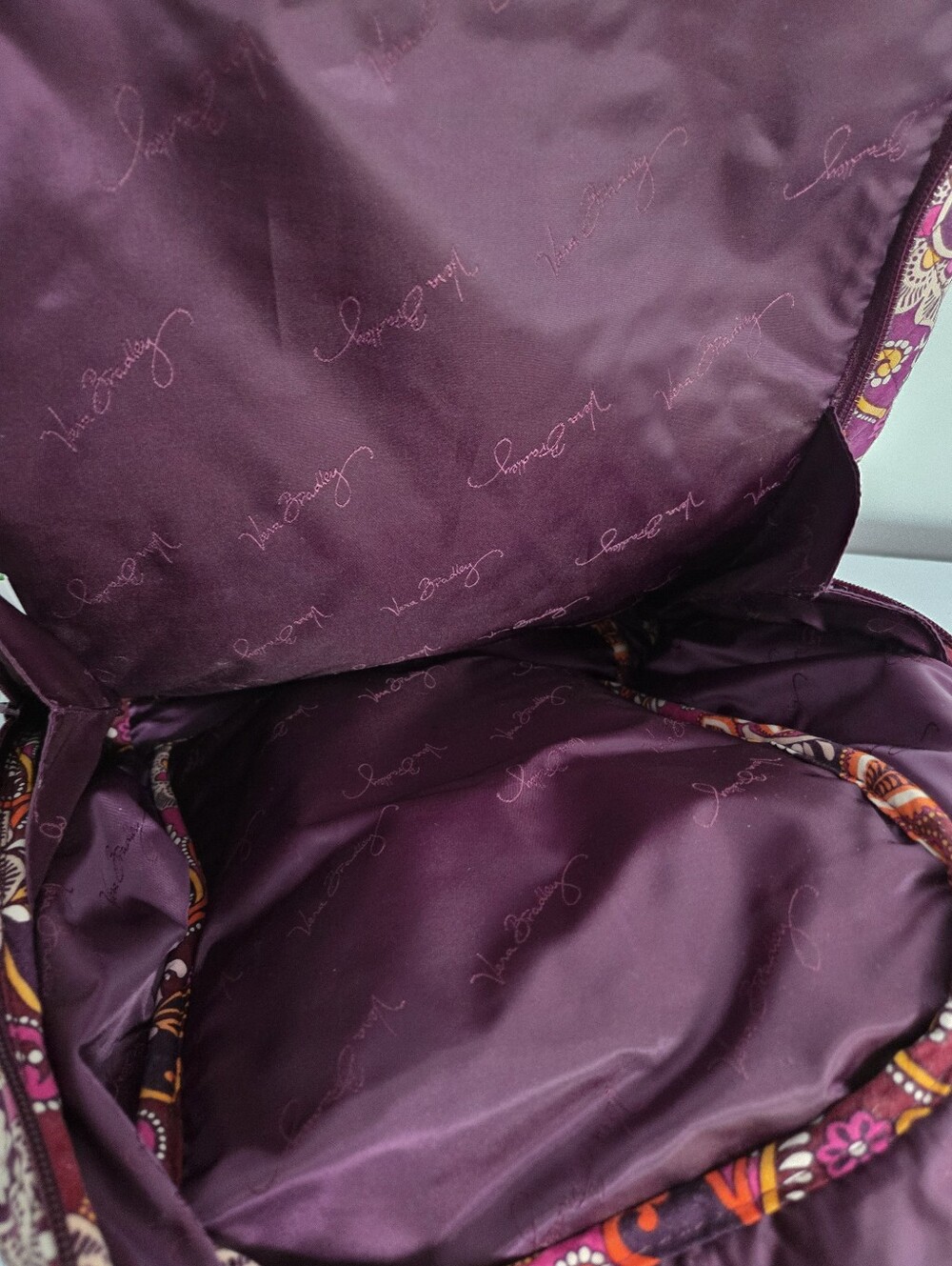 Vera Bradley Backpack With Built In Computer Compartment - Picture 7 of 9